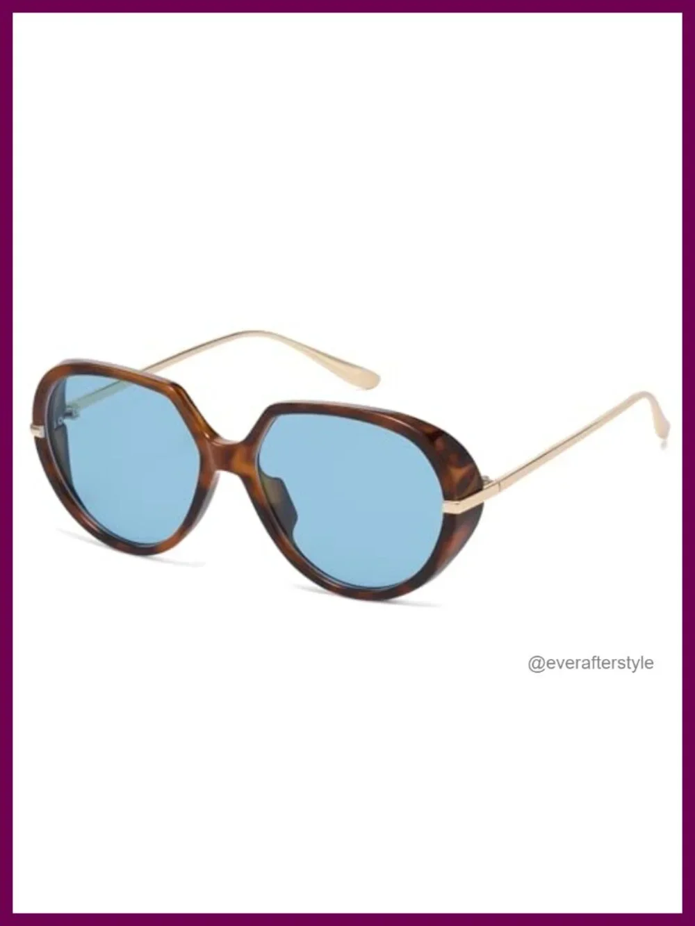 Oversized Round Frame UV400 Protection Sunglasses Retro Shield Shades with